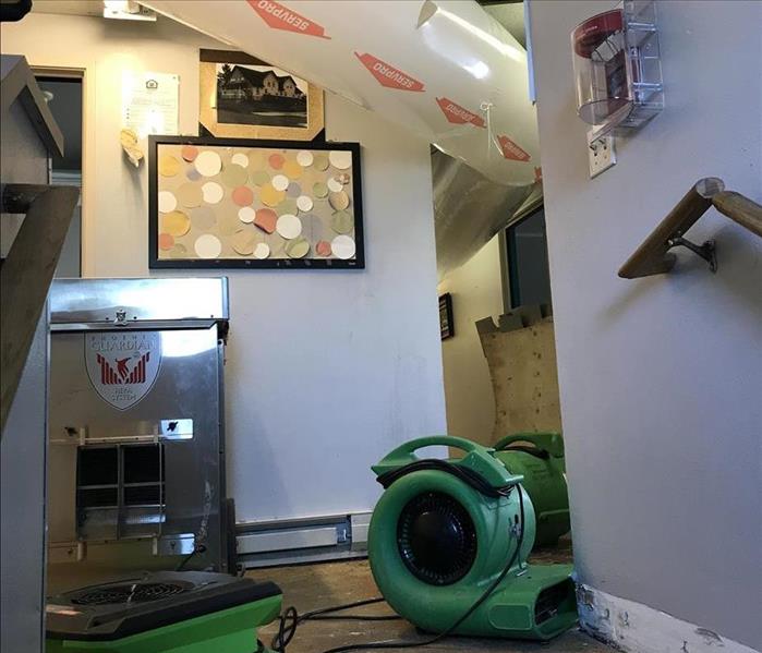 Servpro desiccant, fans and air movers
