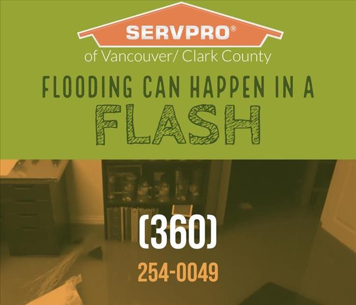 “Flooding can happen in a flash” Servpro house, franchise info